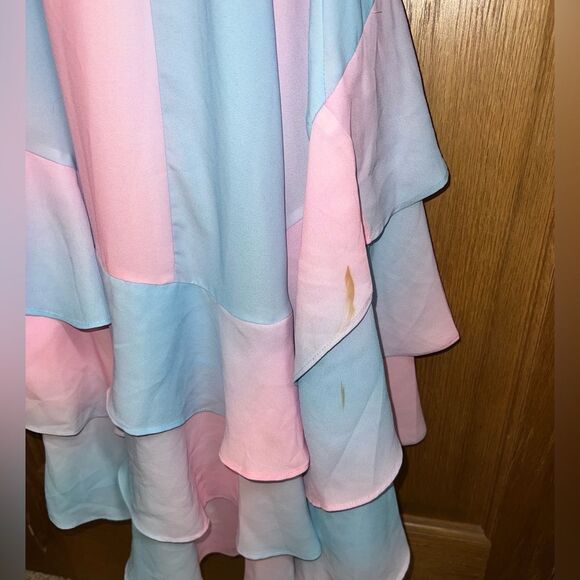 Buddy Love Women’s Size Small Georgia High Low Cotton Candy Sleeveless Dress - Picture 5 of 7